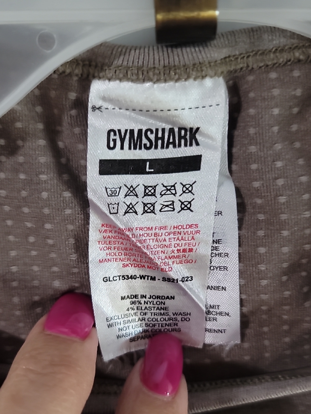 Gymshark Long Sleeve Cropped Seamless Top - Gray - Picture 6 of 10